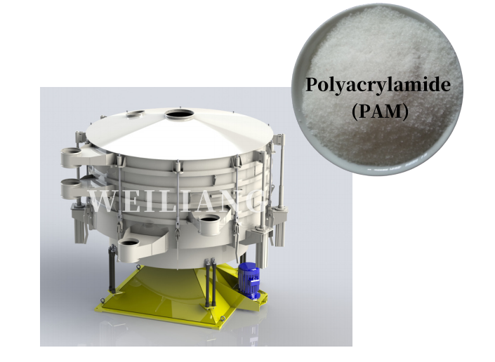 tumbler screening machine in polyacrylamide application